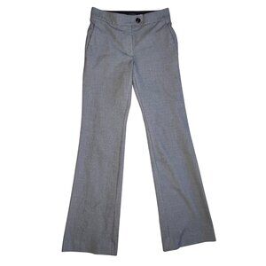 Ann Taylor Petite Womens Gray Houndstooth Dress Pants Size 00P